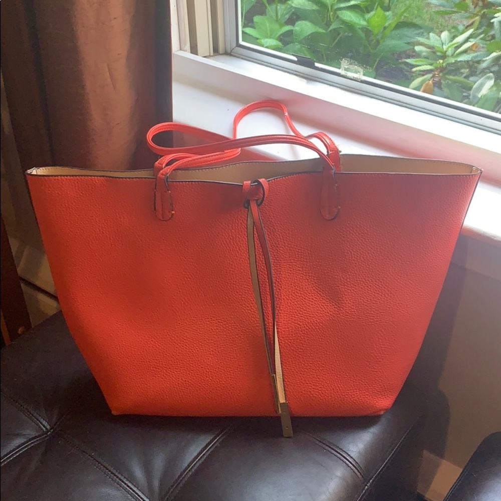 VEGAN LEATHER - Peach Remi & Reid Tote